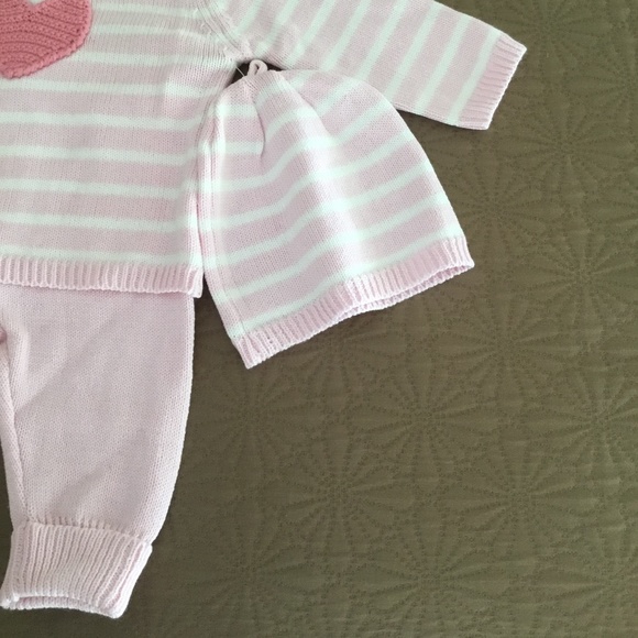 Baby Sweater Set NWT- Pink 3-6 months - Picture 3 of 8